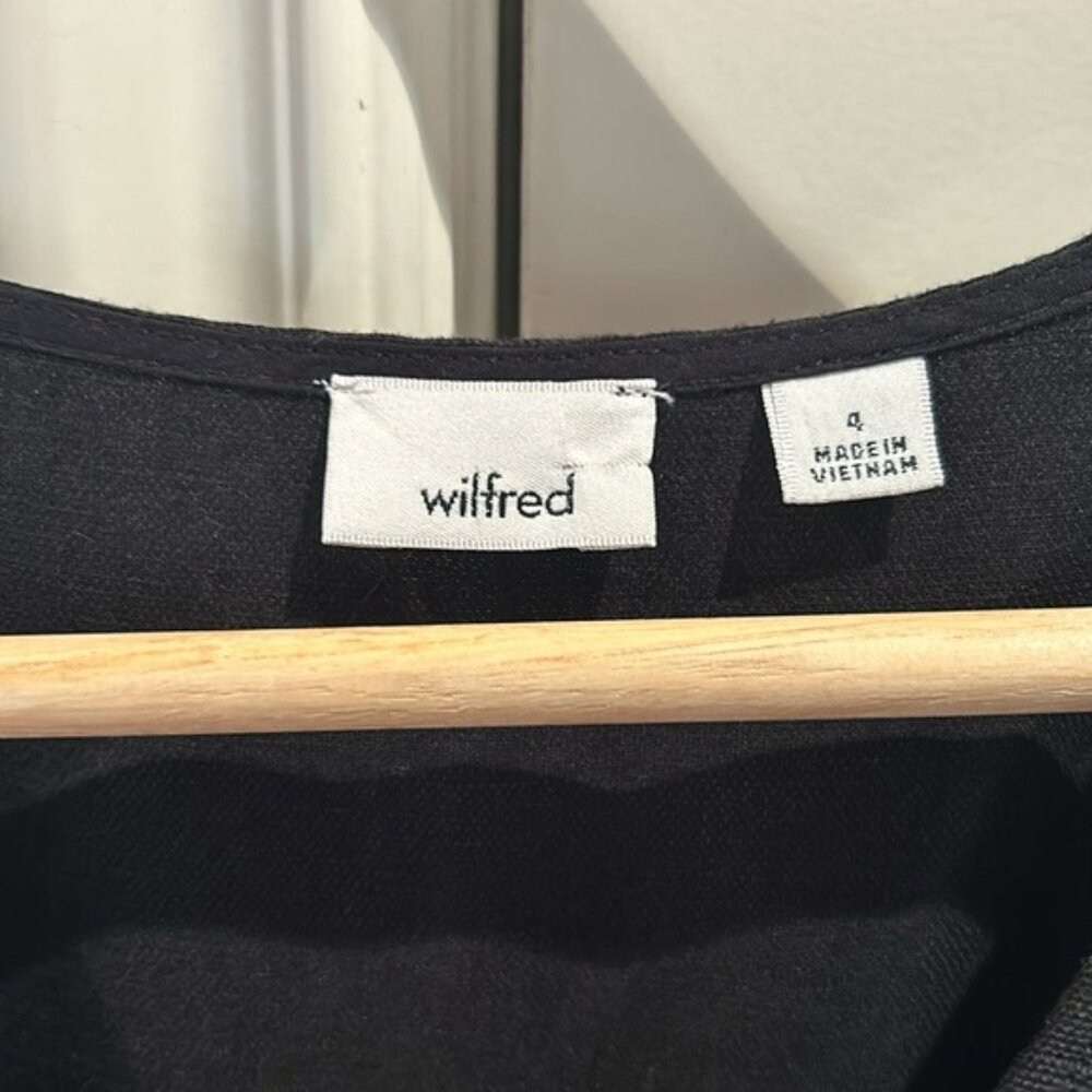 ARITZIA WILFRED Brax linen black jumpsuit 4 - Picture 7 of 11